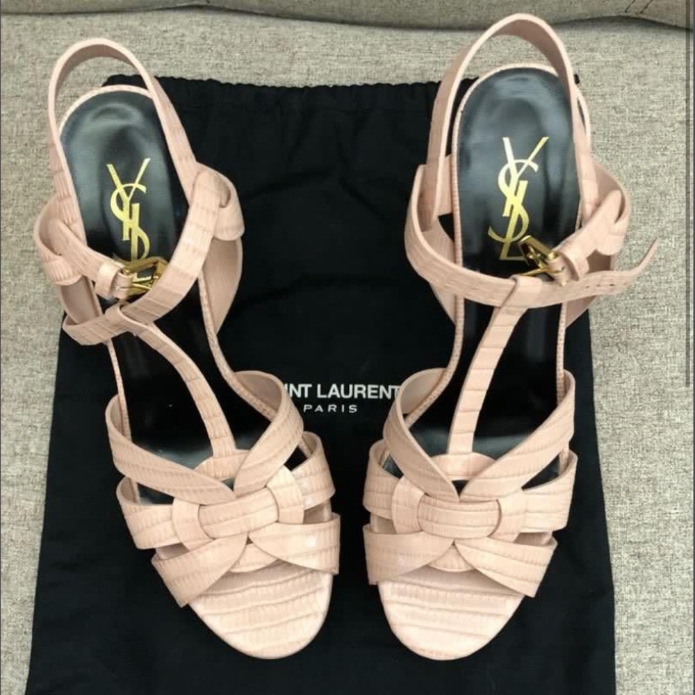 Limited edition YSL Tribute pink 75 heels Size 7.5